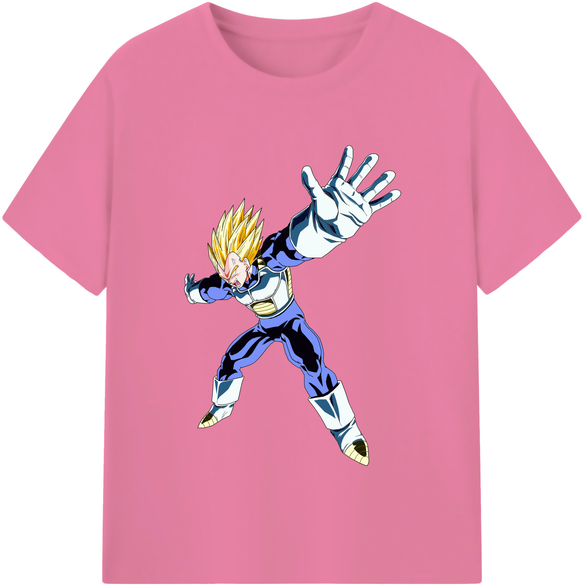 （画像用） ドラゴンボール ベジータ四世（Bejīta Yonsei）DRAGON BALL Vegeta IV 綿100％半袖Tシャツ（フロントプリント）